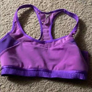 Under armor purple sports bra